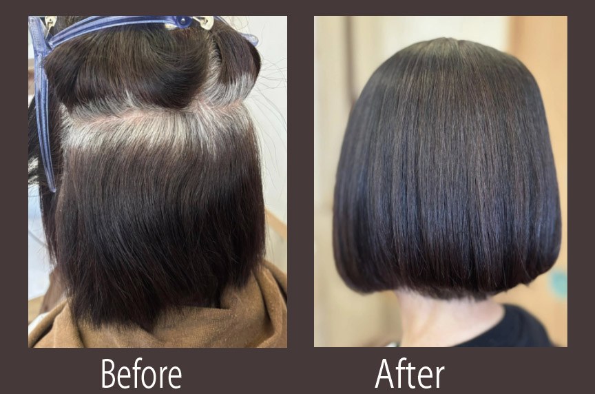 カラー施術の仕上がり例